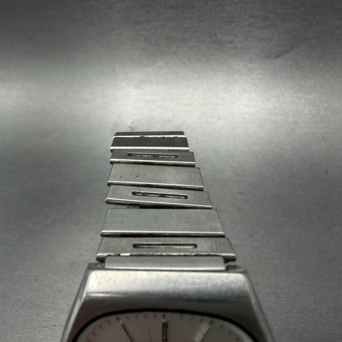 Seiko SQ Watch Men 34mm Silver Dial Silver tone Daydate 8223-5359 New Battery4