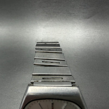 Seiko SQ Watch Men 34mm Silver Dial Silver tone Daydate 8223-5359 New Battery4