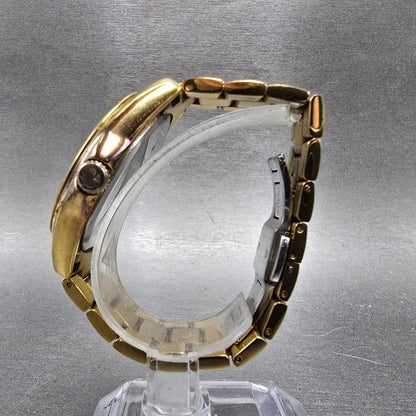 Kate Spade Seaport Watch Women 38mm Gold Dial Gold Tone Round 0030 New Battery6