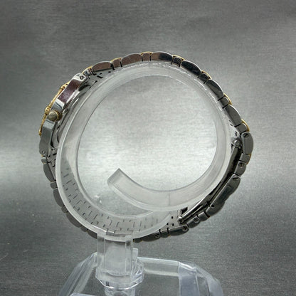Concord Saratoga Watch Women 23mm White Dial Two Tone Diamond Bezel 15 73 2876