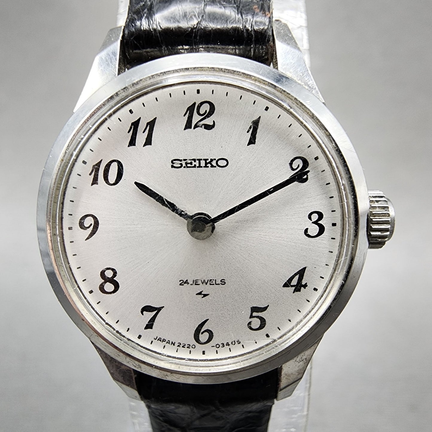 Seiko Watch Women 21mm Silver Dial Silver Tone Manual Round 22200020 Runs1