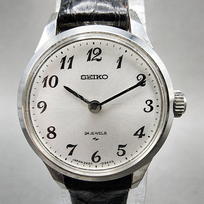 Seiko Watch Women 21mm Silver Dial Silver Tone Manual Round 22200020 Runs1