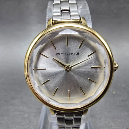 Bering Classic Watch Women 24mm Silver Dial Two Tone 11024-710 Round Works1