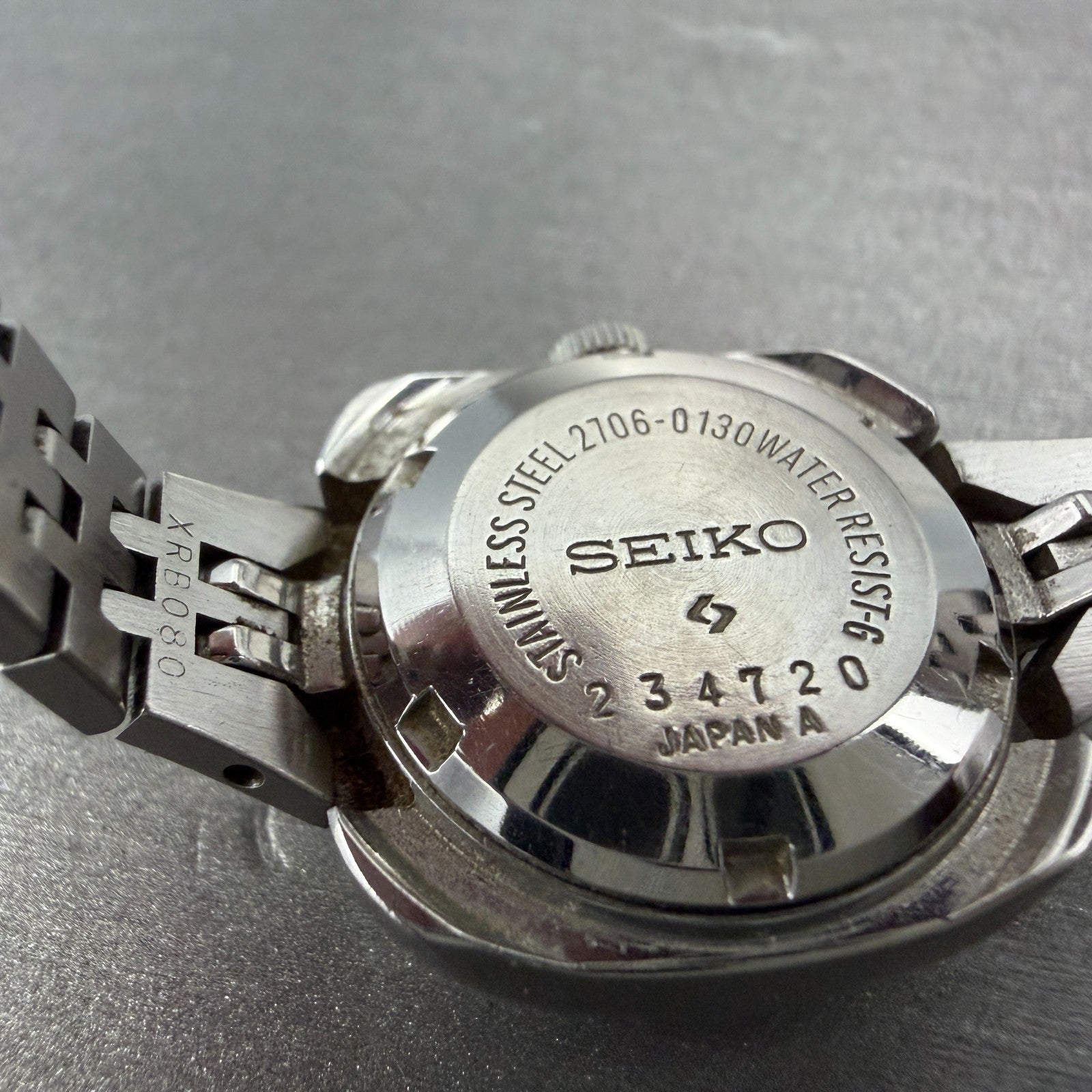Seiko Automatic Watch Women 25mm Yellow Dial Silver Tone Daydate 2706-0130 Runs9