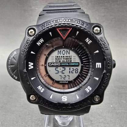 Casio CPW-220 Digital Compass Watch Men 52mm Black Alarm Chronograph New Battery0