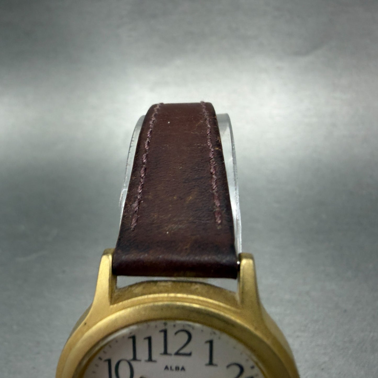 Seiko Alba Watch Women 27mm Silver Dial Gold Tone Round Y121-K990 New Battery4