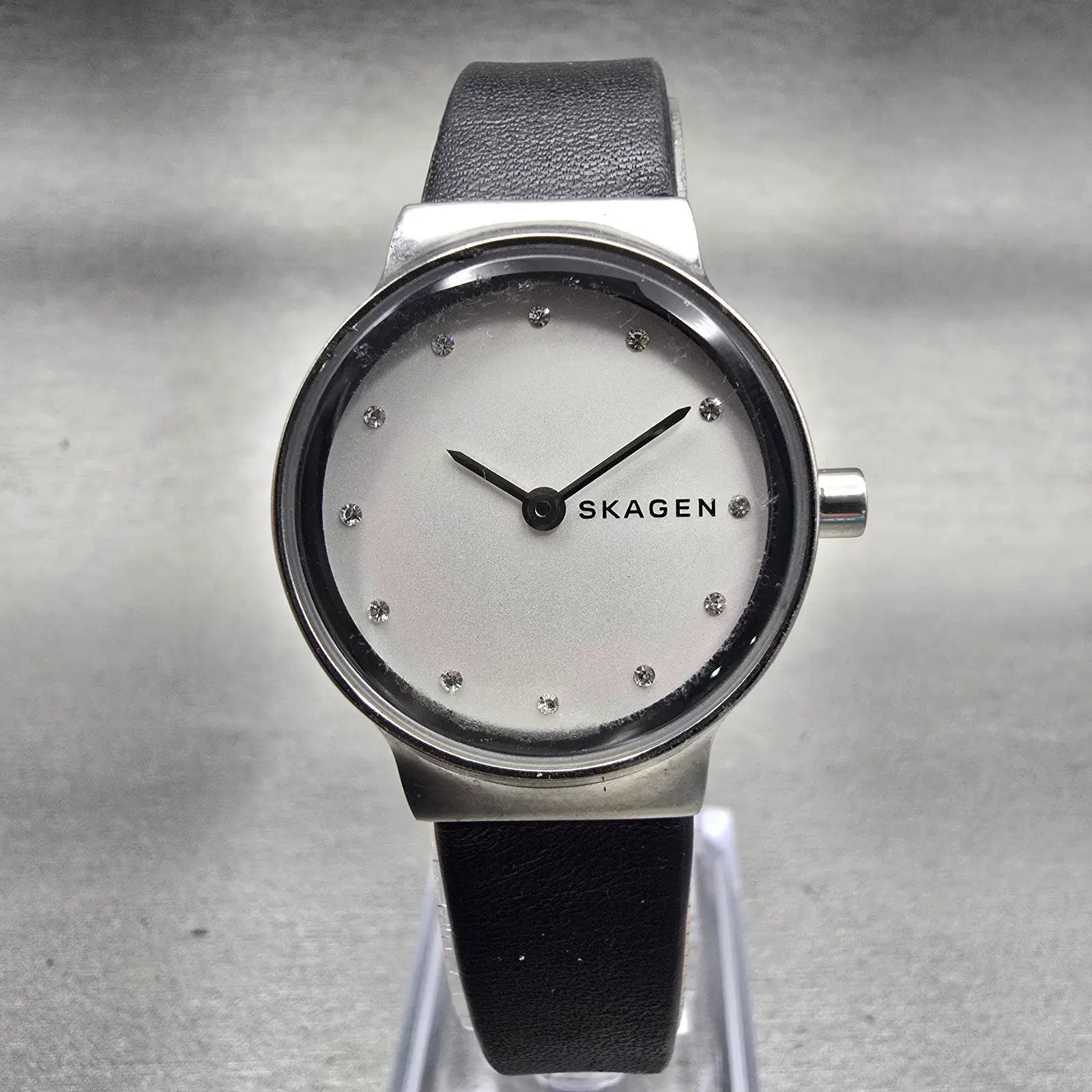 Skagen Freja Watch Women 26mm White Dial Silver Tone Round SKW2668 New Battery0