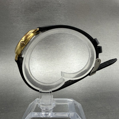 Seiko Watch Women 28mm White Dial Gold Tone Round 1428-0070 New Battery HUR36