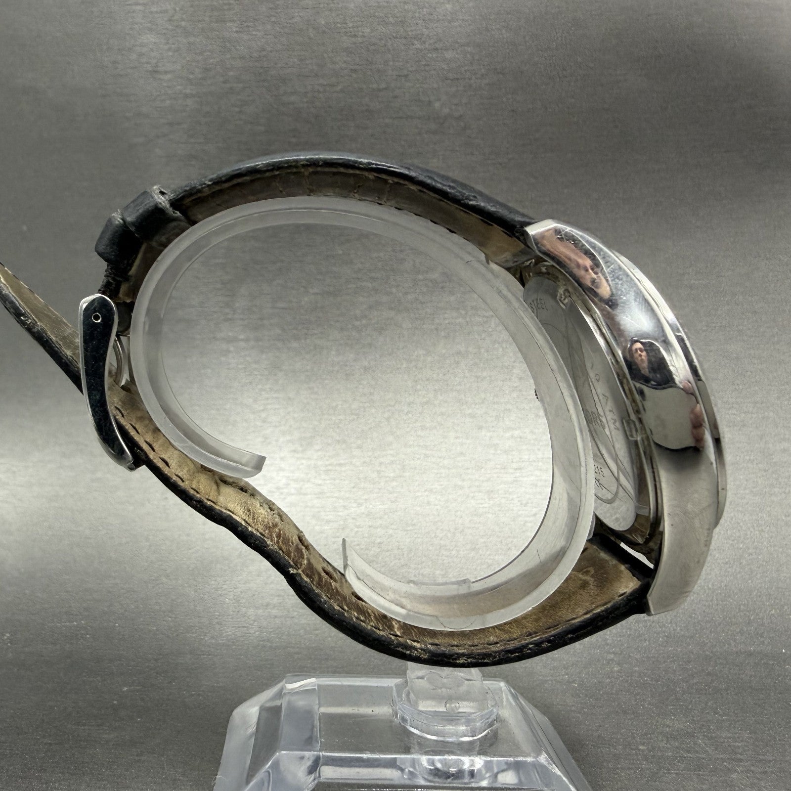 Michael Kors Layton Chronograph Watch Men 44mm Black Dial Steel MK-8215 NewBat8