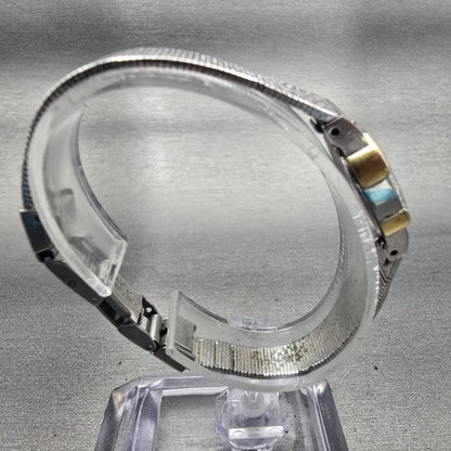 Citizen Watch Women 17mm Gray Dial Two Tone Rectangle 3220-321448 New Battery8