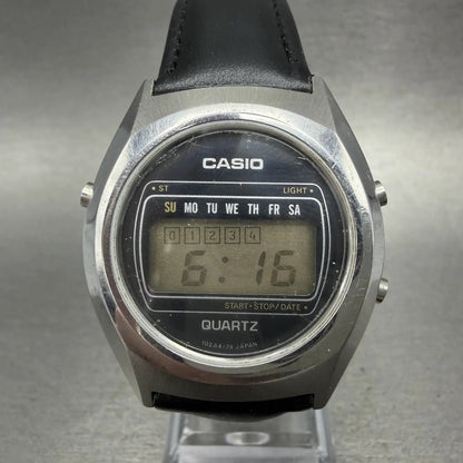 Casio 31QR-20 Watch Men 34mm Digital Silver Daydate Round New Battery VTG0