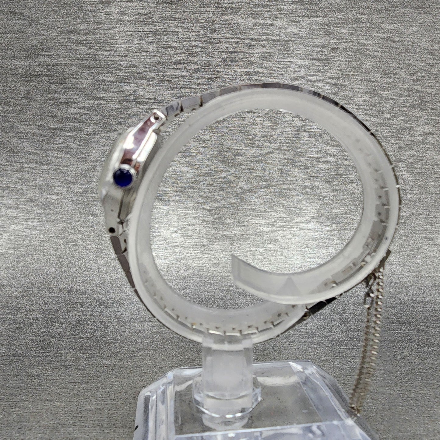 Seiko Watch Women 21mm Blue Dial Silver Tone Round 170830 Manual Runs6