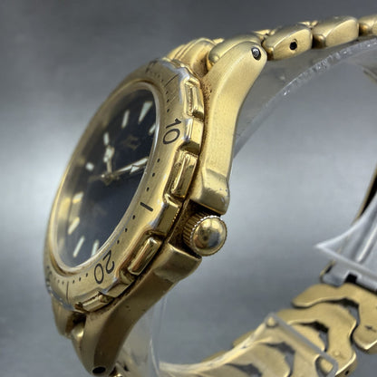 Citizen Elegance Watch Men 35mm Blue Dial Gold Tone Date Round 4-S044036 NewBat2