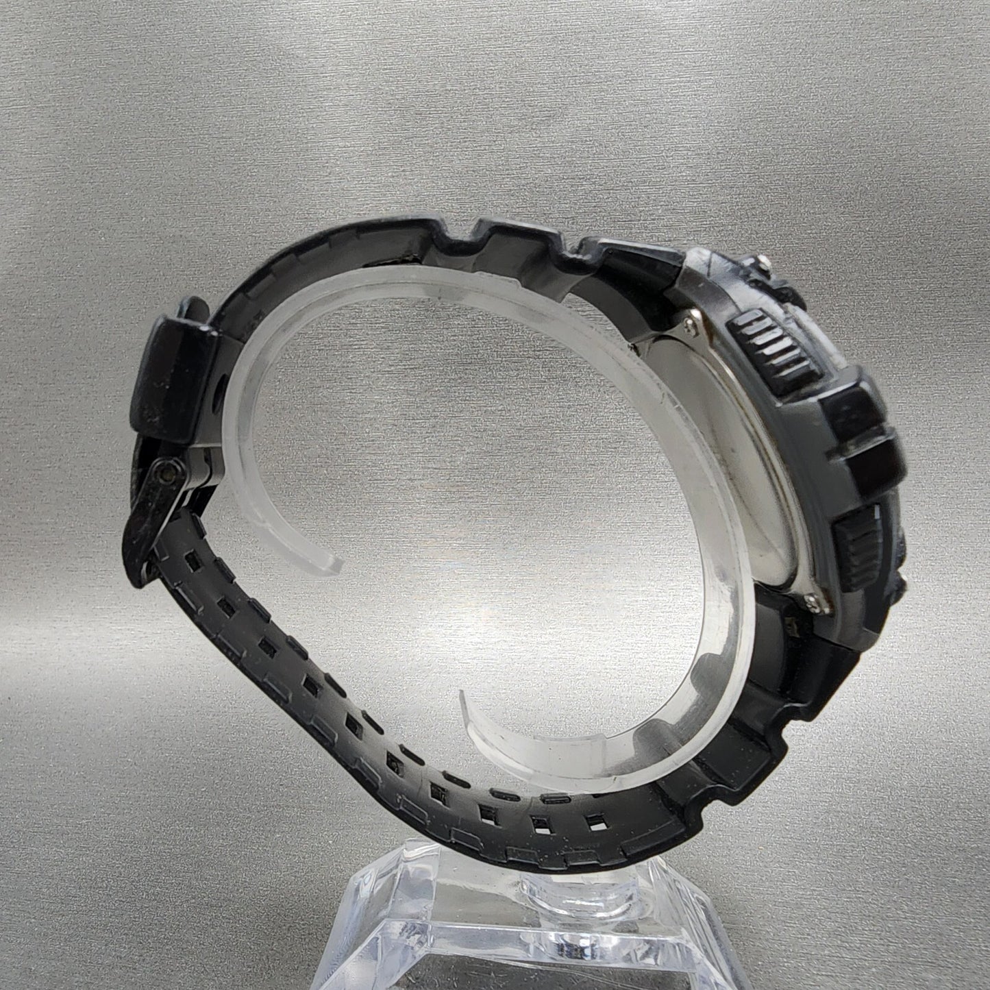 Casio WS220 Watch Men 50mm Digital Black Tone Alarm Chrono Solar PARTS9
