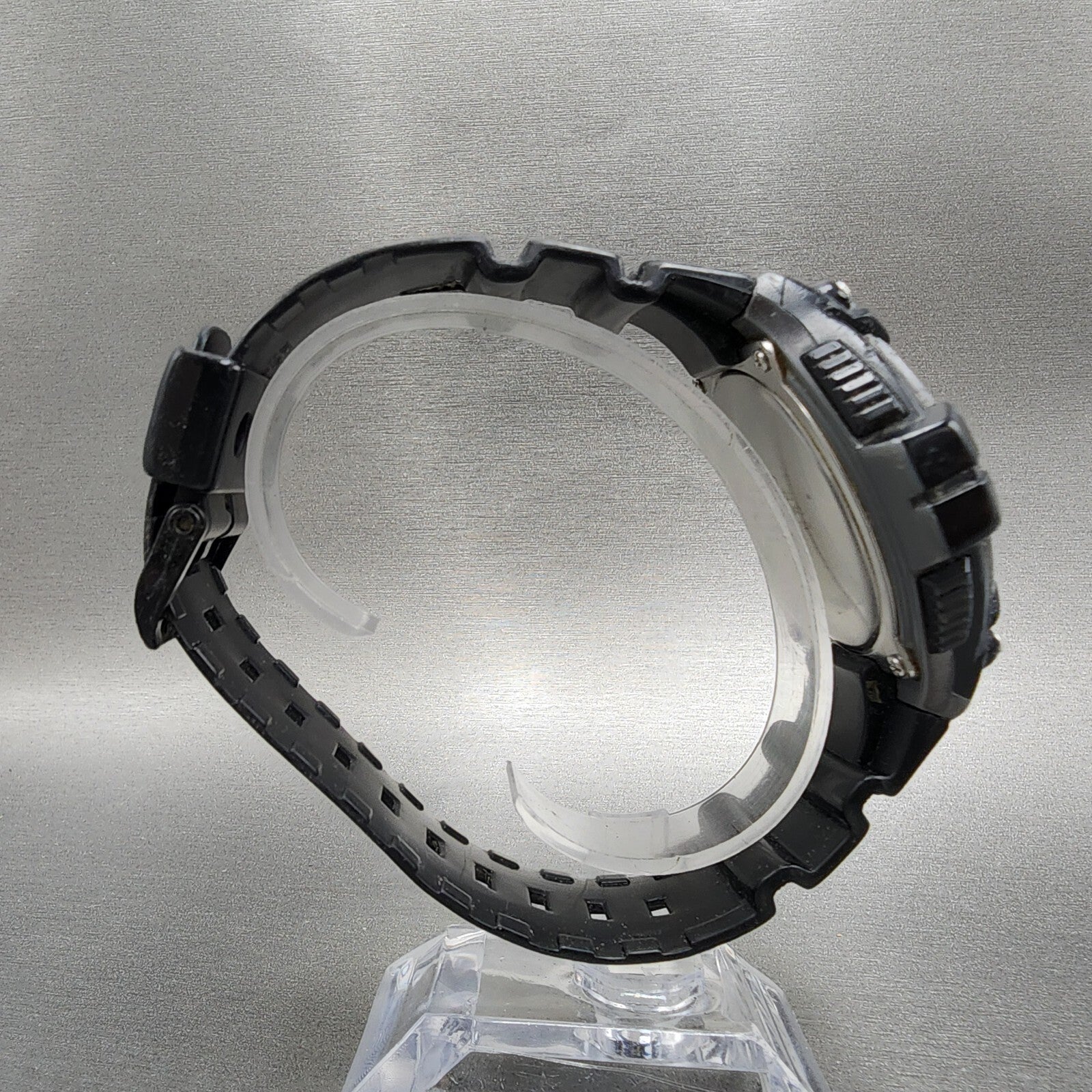 Casio WS220 Watch Men 50mm Digital Black Tone Alarm Chrono Solar PARTS9