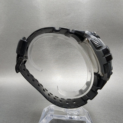 Casio WS220 Watch Men 50mm Digital Black Tone Alarm Chrono Solar PARTS9
