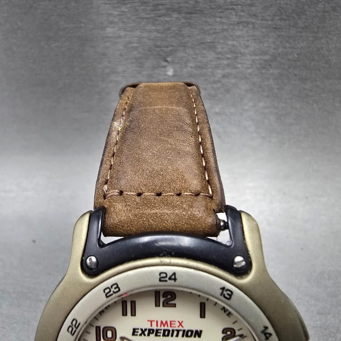 Timex Expedition Watch Men 39mm White Dial Steel Date Round T48501 New Battery4