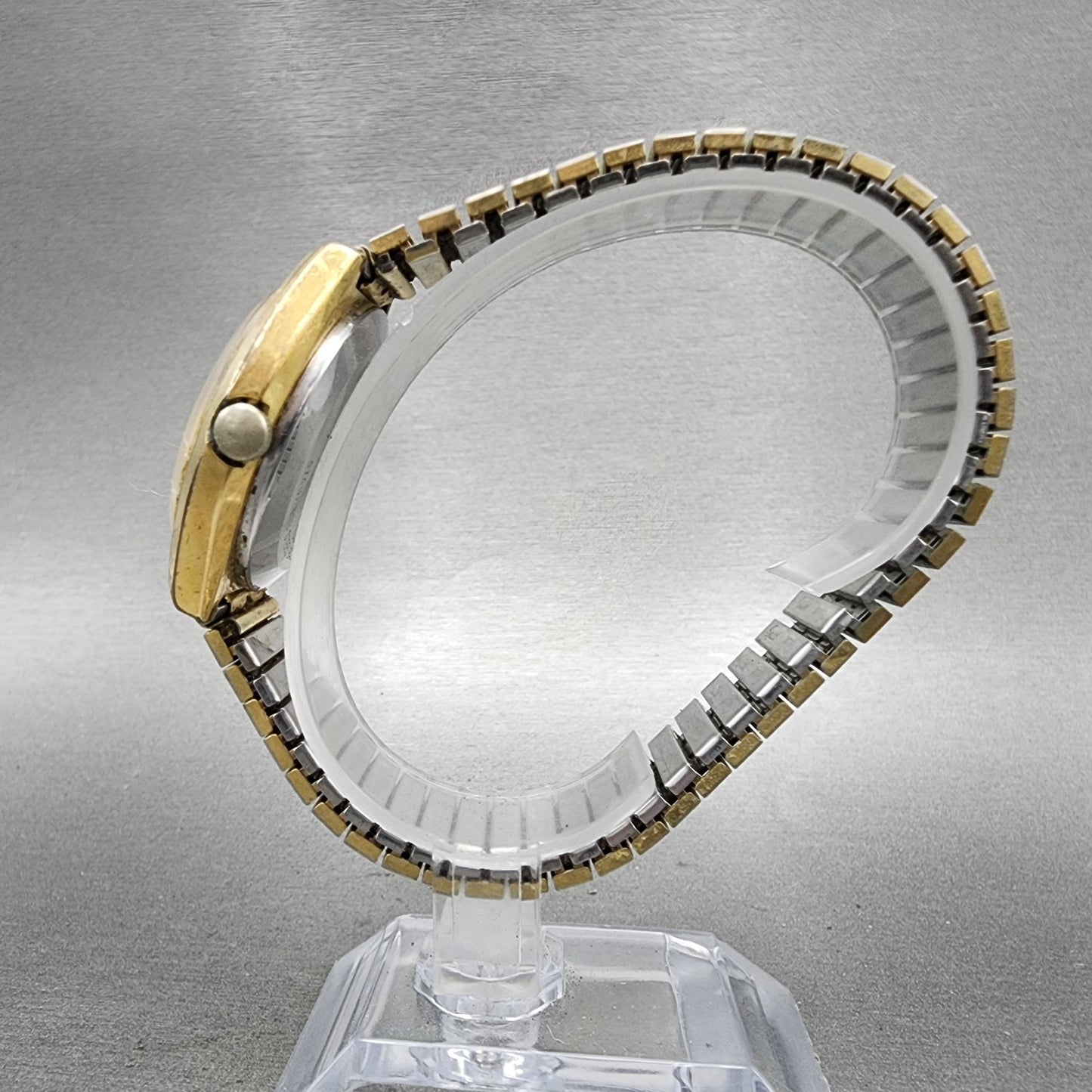Hamilton Watch Men 37mm White Dial Gold Tone Daydate Round 70900614 New Battery6