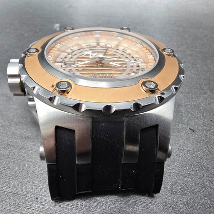 Invicta Subaqua Reserve GMT Watch Men 51mm Rose Gold & Silver 16819 Date PARTS5