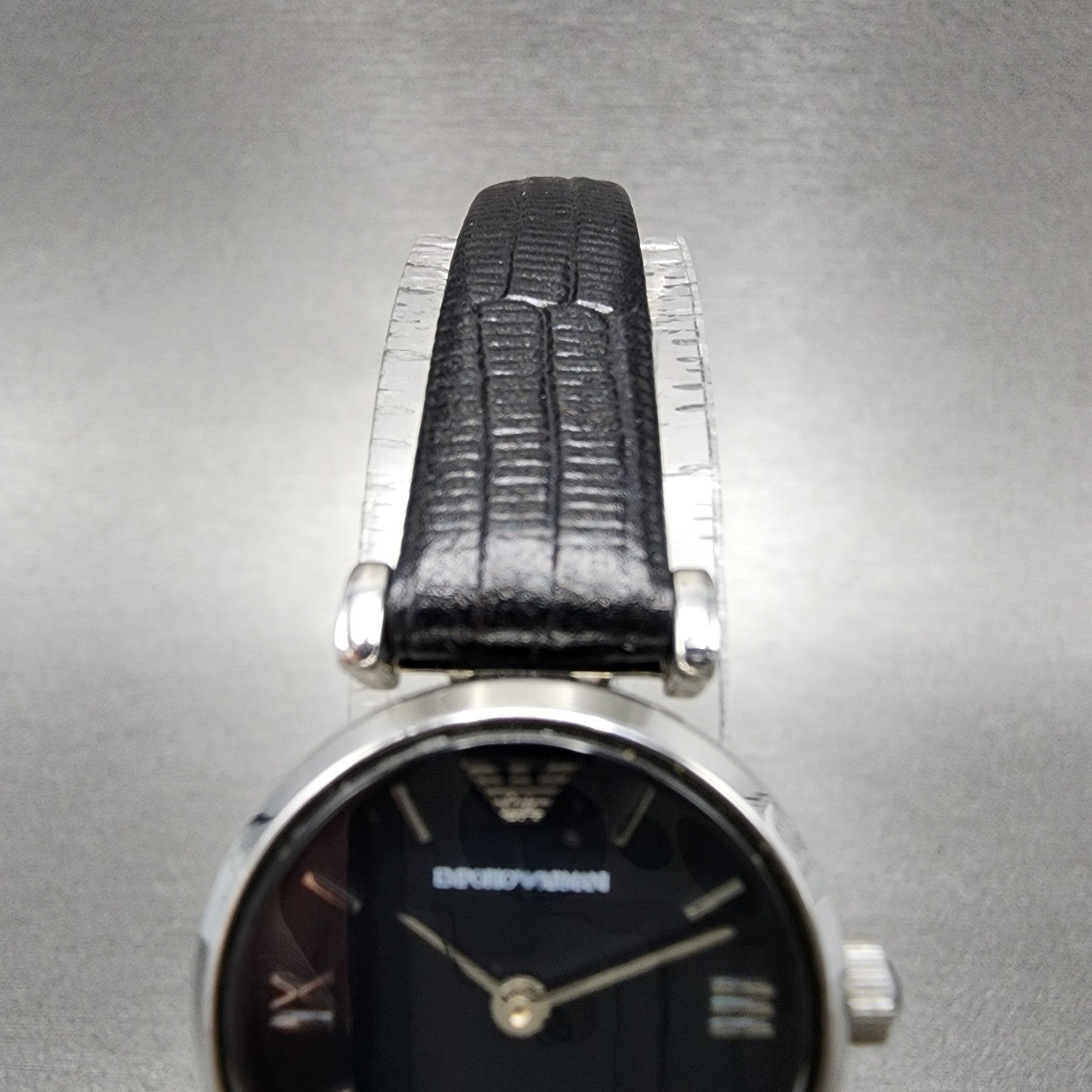 Emporio Armani Watch Women 22mm MOP Dial Steel Round AR1684 New Battery4