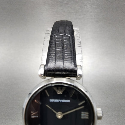 Emporio Armani Watch Women 22mm MOP Dial Steel Round AR1684 New Battery4