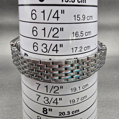 Citizen Watch Women 18mm Black Dial Silver Tone Rectangle 5930-S038588 New Batt9