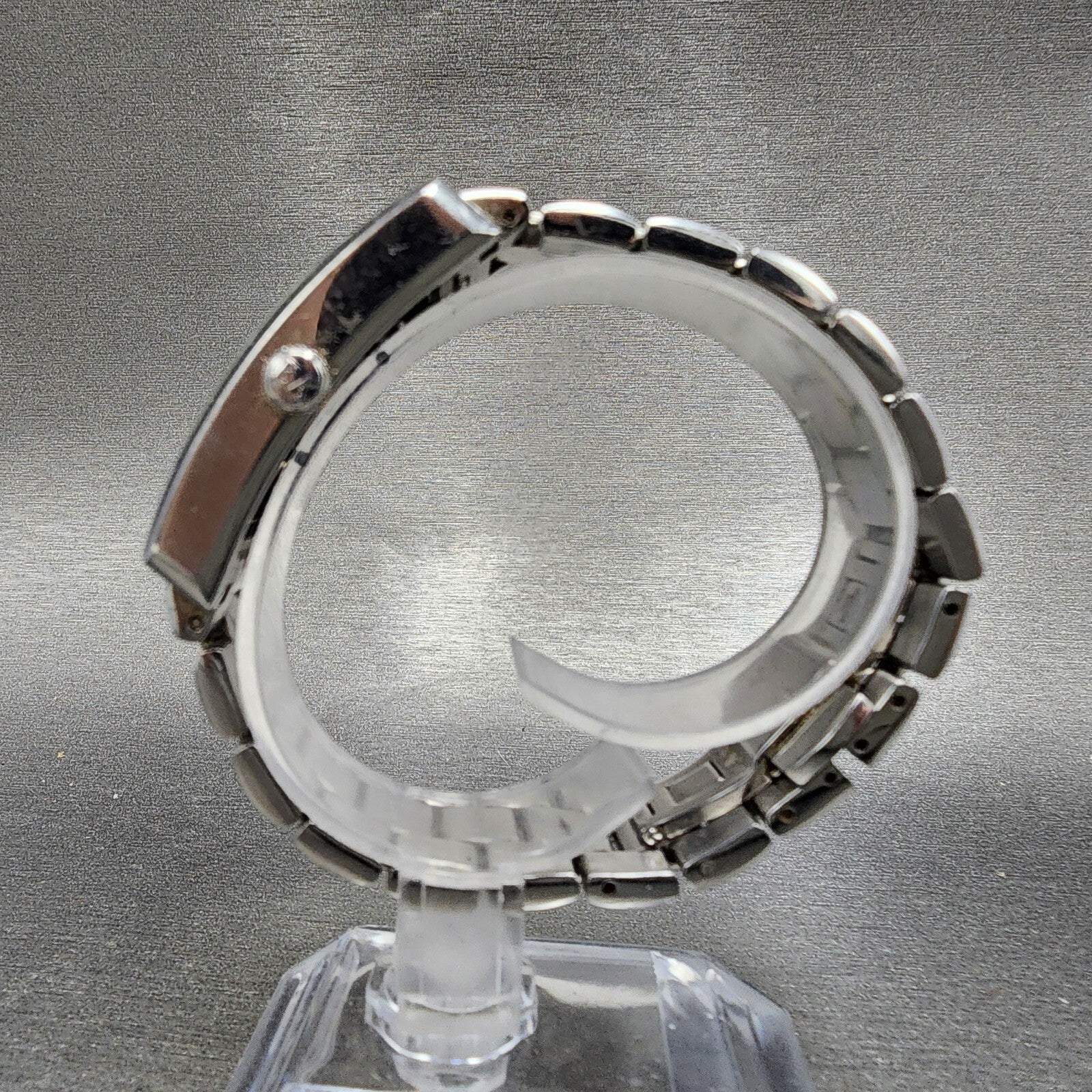 Emporio Armani Tank Watch Men 25mm White Dial Steel Small Seconds AR0146 PARTS7
