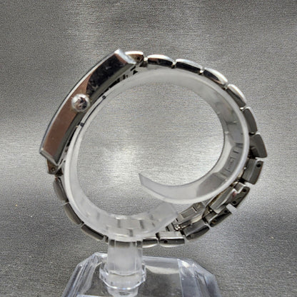 Emporio Armani Tank Watch Men 25mm White Dial Steel Small Seconds AR0146 PARTS7