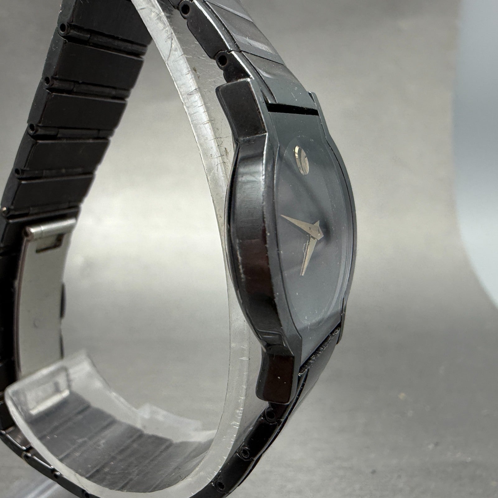Movado Museum Watch 24mm Women Black Dial Black Tone Round 84-90-820A PARTS4