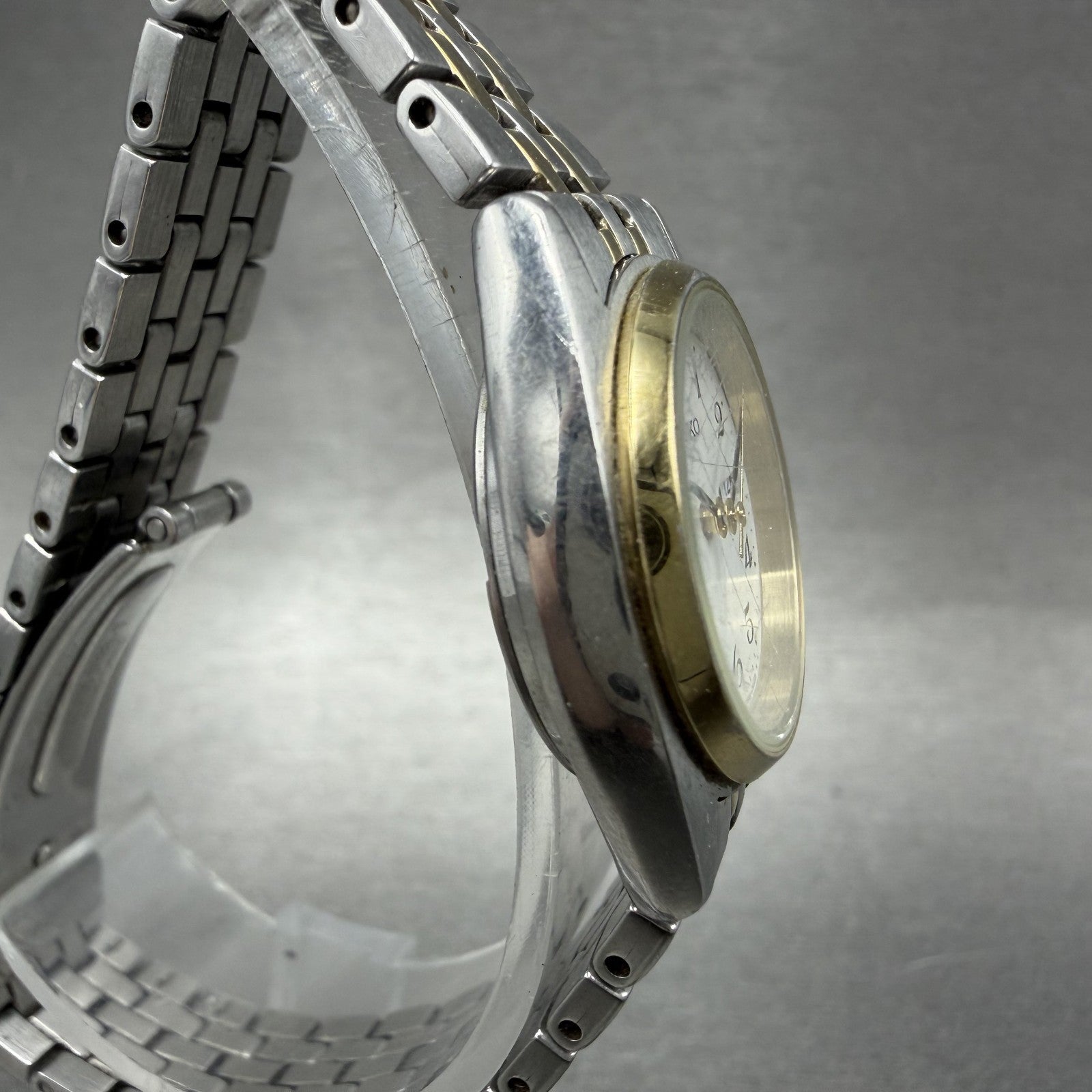 Seiko Watch Women 25mm White Dial Two Tone Daydate 7n430011 New Battery ABD3