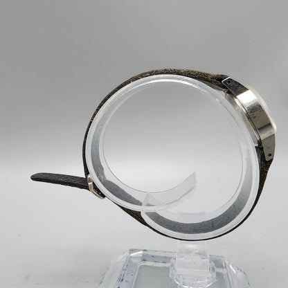 Vintage Pulsar Watch Women Silver Silver Dial Manual Wind 21mm Round Y431-0010