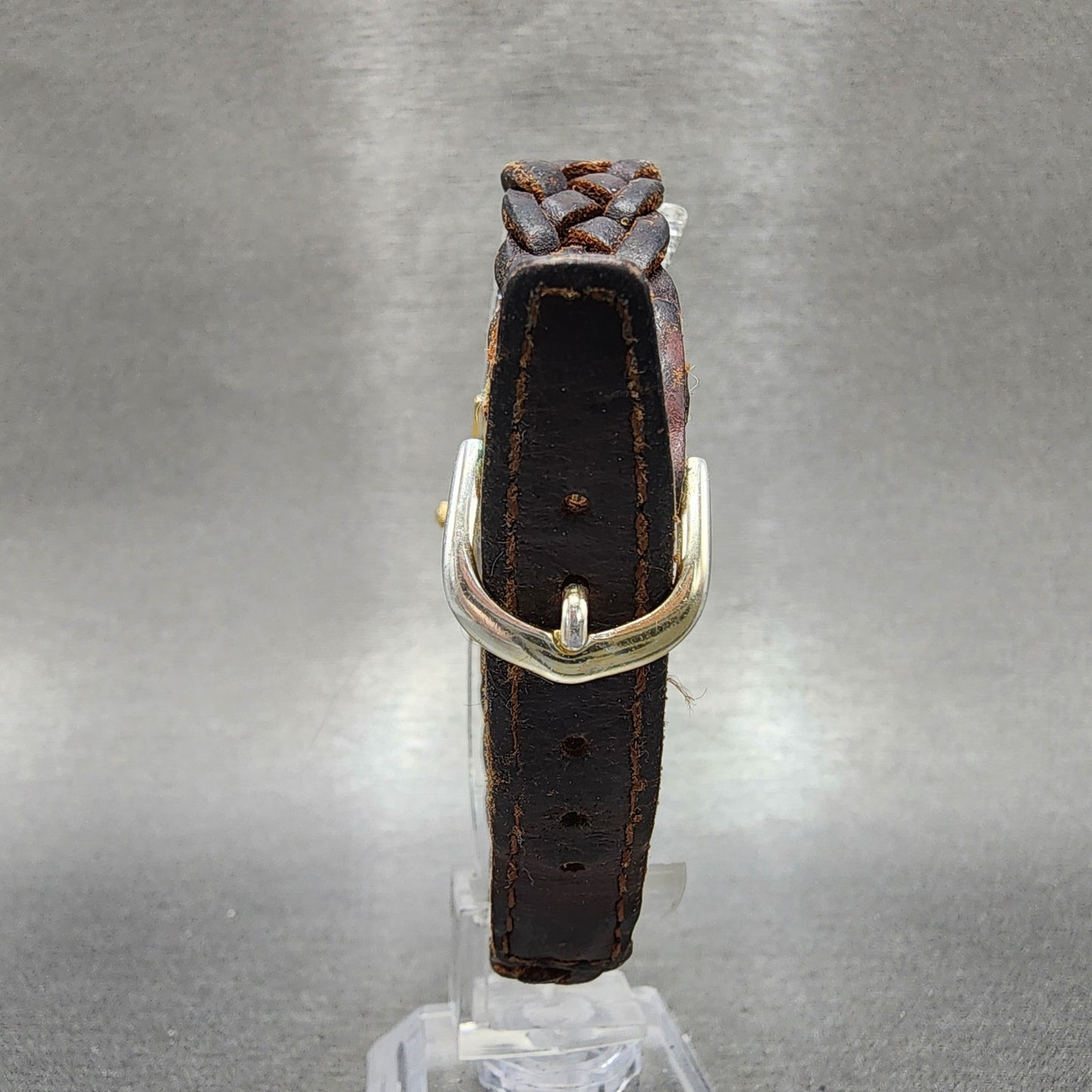 Seiko Watch Women 20mm Champagne Dial Gold Tone Oval 1n005h80 New Battery7