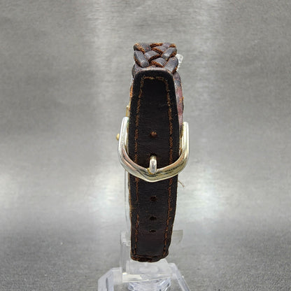 Seiko Watch Women 20mm Champagne Dial Gold Tone Oval 1n005h80 New Battery7
