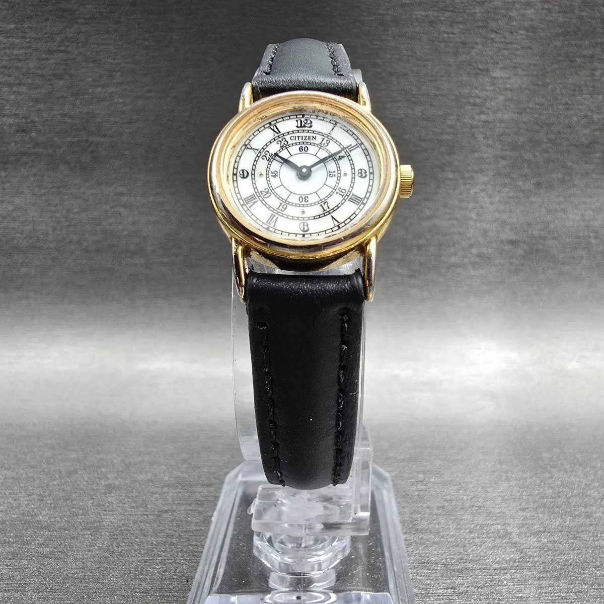 Citizen Watch Women 21mm White Dial Gold Tone Round 3220-S04573 New Battery5