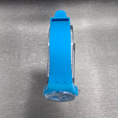 Swatch Lady Cyan Watch Women 25mm Blue Dial Blue Round LS112 New Battery VTG5
