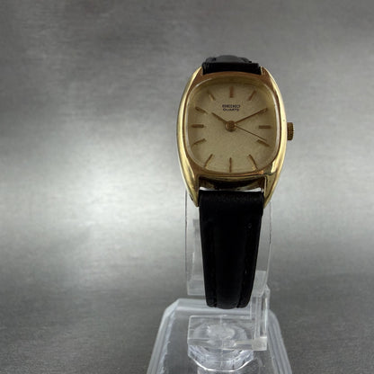 Seiko Watch Women 19mm Champagne Dial Gold Tone Rectangle 1421-5620 New Battery5