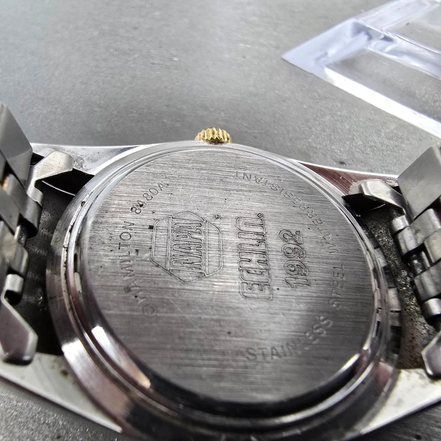 Hamilton Masterpiece President Watch Men 36mm Silver Dial Two Tone Date Round9