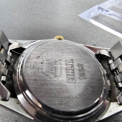 Hamilton Masterpiece President Watch Men 36mm Silver Dial Two Tone Date Round9