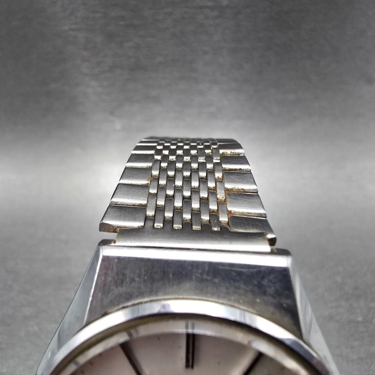 Citizen Crystron Watch Men 34mm White Dial Steel Daydate CQ 4-850904K PARTS5
