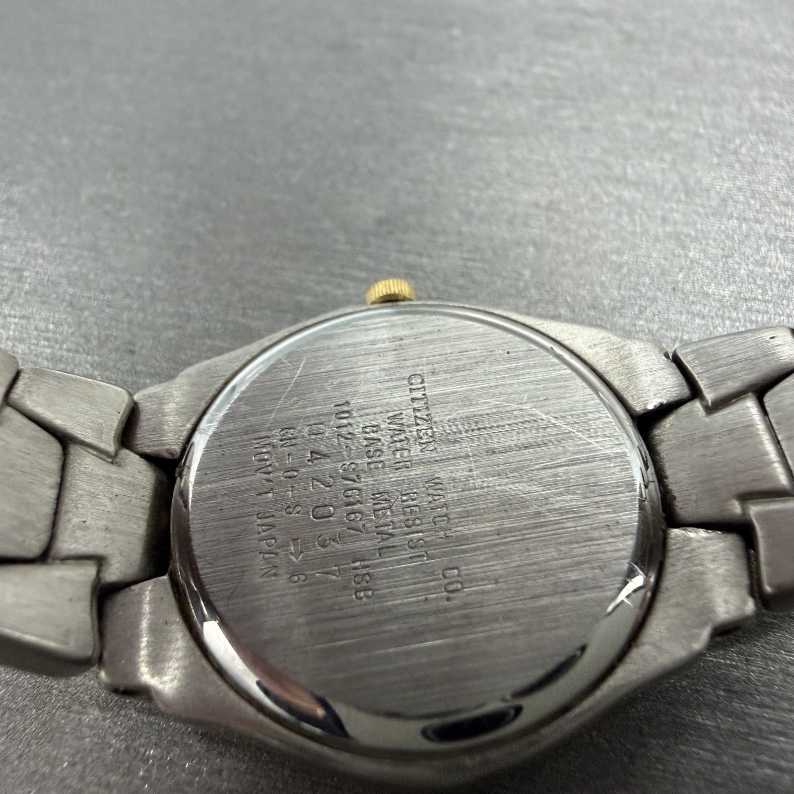 Citizen Watch Women 25mm Blue Dial Two Tone Date Round 1012-S76167 New Battery A9