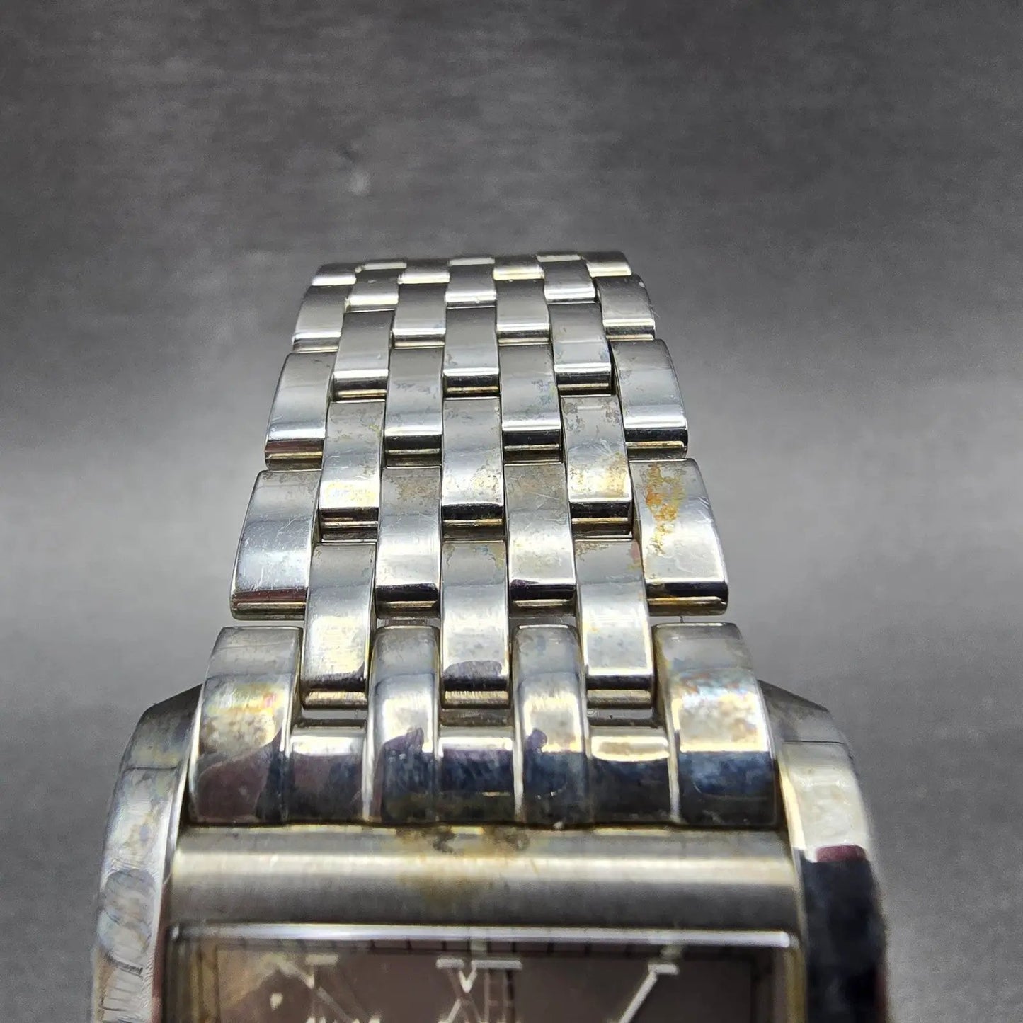 Raymond Weil Don Giovonni Tank Watch Men 30mm Silver Dial Steel Date 9975 NewBat4