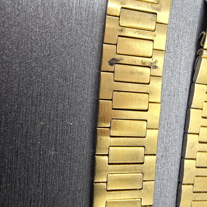 Seiko Bracelet 16mm Stainless Steel Gold Tone Vintage Japan 04AAY MISSING Clasp5