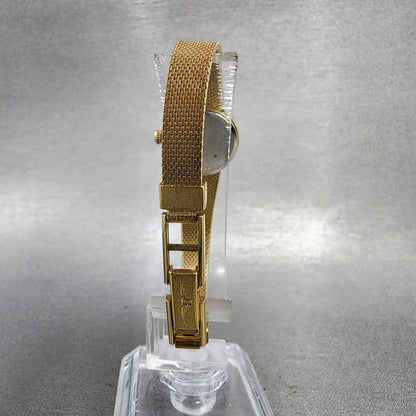Longines Watch Women 19mm Champagne Dial Gold Tone Round New Battery7