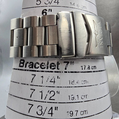 Invicta Watch Men 45mm Silver Dial Silver Tone Daydate Round 5785 PARTS11