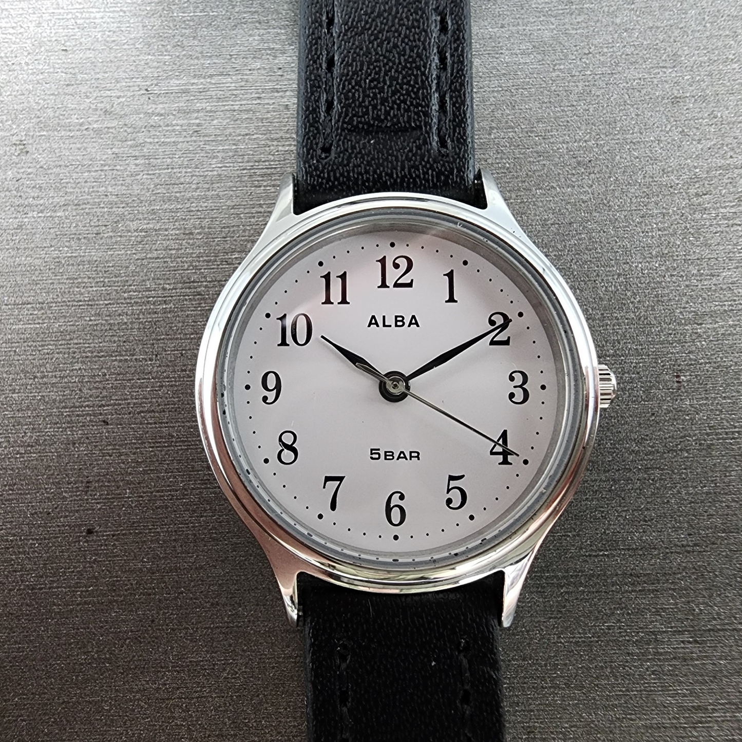 Seiko Alba Watch Women 26mm White Dial Silver Tone Round VJ21KXV0 New Battery1