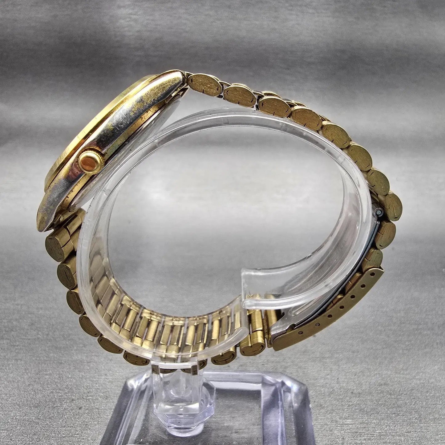 Citizen Railroad Approved Watch Men 35mm White Dial Gold Tone Daydate New Batt6