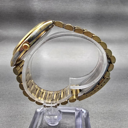Citizen Railroad Approved Watch Men 35mm White Dial Gold Tone Daydate New Batt6