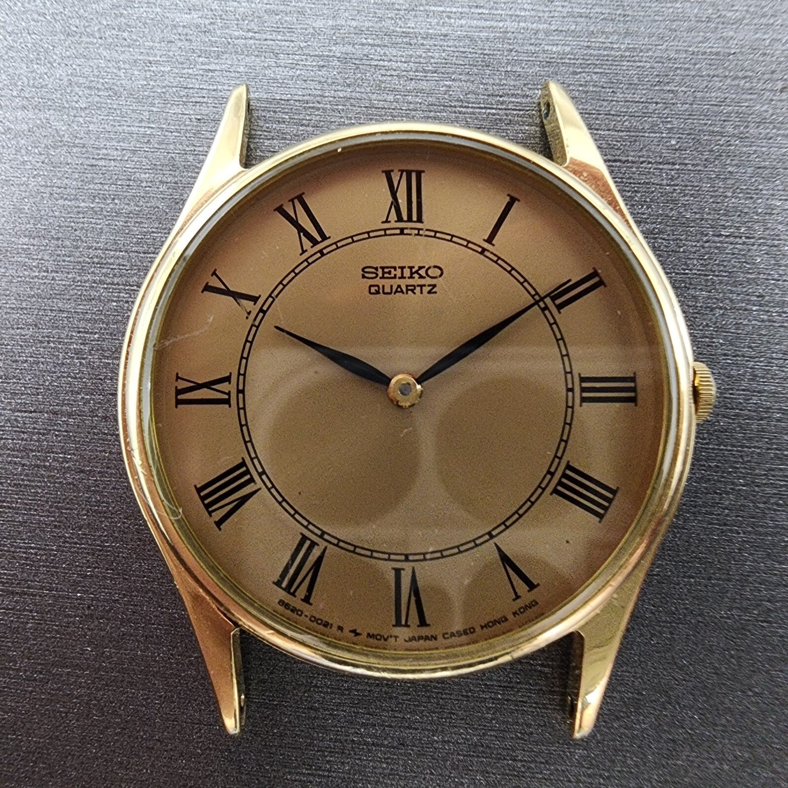 Seiko Watch Men 32mm Gold Dial Gold Tone Round 86200010 PARTS2