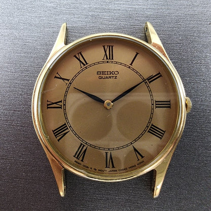 Seiko Watch Men 32mm Gold Dial Gold Tone Round 86200010 PARTS2