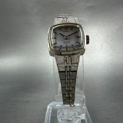 Seiko Special Watch Women 19mm Silver Dial Silver Tone Manual 1140-3160 Runs5